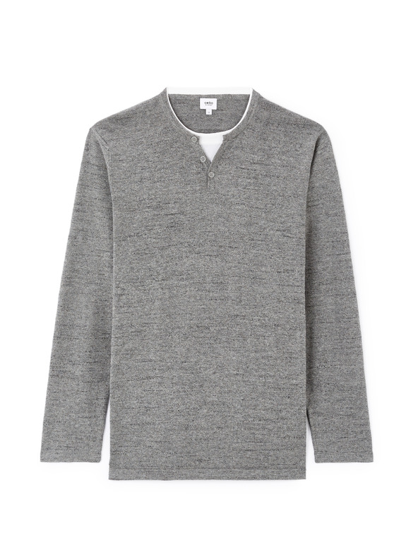 Celio Šedý pánsky sveter Celio Gelano