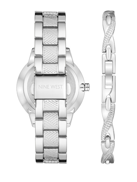 Nine West	 Dámska darčeková sada hodiniek a náramku Nine West NW/2761SVST