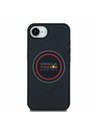 Oracle Red Bull Racing Red Bull PU Koža Červený Prsteň MagSafe Zadný Kryt pre iPhone 16e Navy