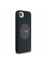 Oracle Red Bull Racing Red Bull PU Koža Červený Prsteň MagSafe Zadný Kryt pre iPhone 16e Navy