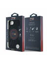 Oracle Red Bull Racing Red Bull PU Koža Červený Prsteň MagSafe Zadný Kryt pre iPhone 16e Navy