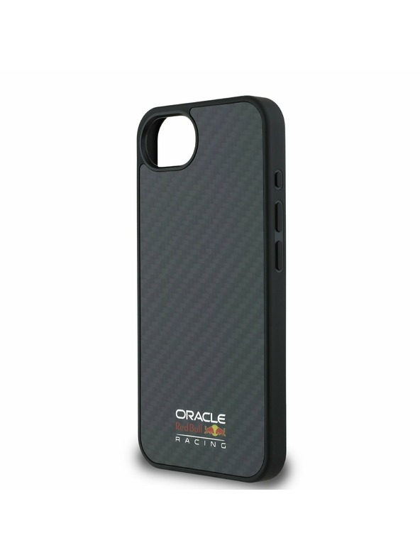 Oracle Red Bull Racing Red Bull Karbónový Lesklý Logo MagSafe Zadný Kryt pre iPhone 16e Black