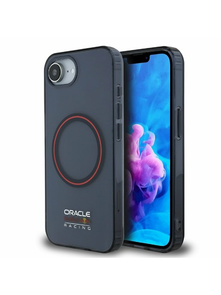 Oracle Red Bull Racing Red Bull PC/TPU Červený Prsteň MagSafe Zadný Kryt pre iPhone 16e Navy