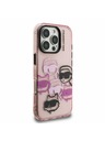 Karl Lagerfeld Karl Lagerfeld IML Multi K&CH Heads Zadný Kryt pre iPhone 16 Pro Max Pink