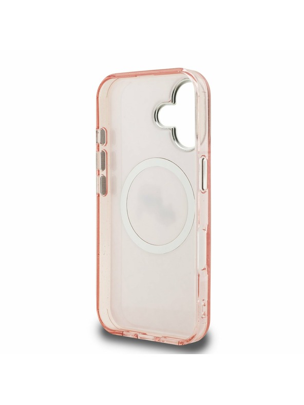 Karl Lagerfeld Karl Lagerfeld IML K&CH Heads Repeated Logo MagSafe Zadný Kryt pre iPhone 16 Pink