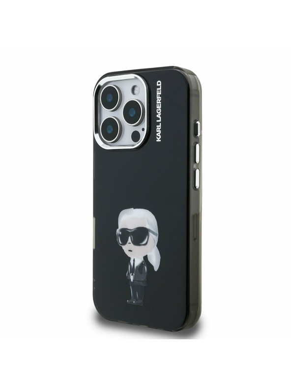 Karl Lagerfeld Karl Lagerfeld IML Aquarelle Karl Zadný Kryt pre iPhone 16 Pro Black