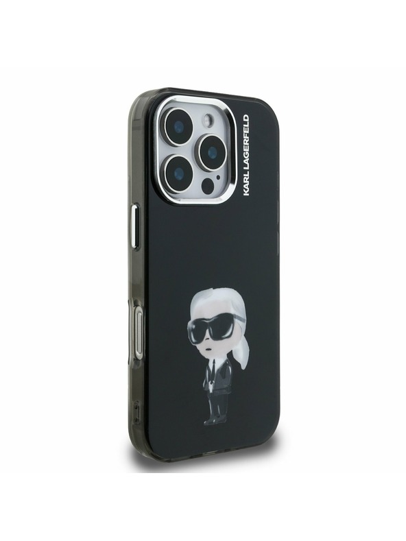 Karl Lagerfeld Karl Lagerfeld IML Aquarelle Karl Zadný Kryt pre iPhone 16 Pro Max Black