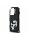 Karl Lagerfeld Karl Lagerfeld IML Aquarelle Karl and Choupette Zadný Kryt pre iPhone 16 Pro Black