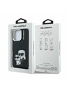 Karl Lagerfeld Karl Lagerfeld IML Aquarelle Karl and Choupette Zadný Kryt pre iPhone 16 Pro Black