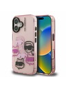 Karl Lagerfeld Karl Lagerfeld IML Multi K&CH Heads Zadný Kryt pre iPhone 16 Pink
