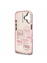 Karl Lagerfeld Karl Lagerfeld IML Multi K&CH Heads Zadný Kryt pre iPhone 16 Pink