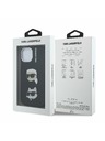 Karl Lagerfeld Karl Lagerfeld Grained PU K&CH Heads Zadný Kryt pre iPhone 15 Black