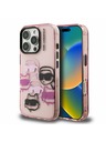 Karl Lagerfeld Karl Lagerfeld IML Multi K&CH Heads Zadný Kryt pre iPhone 16 Pro Pink