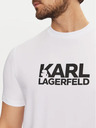 Karl Lagerfeld Pánske biele tričko 551235 Karl Lagerfeld