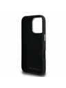 Karl Lagerfeld Karl Lagerfeld Grained PU K&CH Heads Zadný Kryt pre iPhone 16 Pro Black