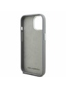 Karl Lagerfeld Karl Lagerfeld Grained PU K&CH Heads Zadný Kryt pre iPhone 15 Grey