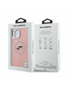 Karl Lagerfeld Karl Lagerfeld IML K&CH Heads Repeated Logo MagSafe Zadný Kryt pre iPhone 15 Pink