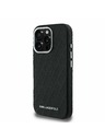 Karl Lagerfeld Karl Lagerfeld Grained PU Repeated Logo MagSafe Zadný Kryt pre iPhone 16 Pro Black
