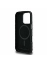 Karl Lagerfeld Karl Lagerfeld Grained PU Repeated Logo MagSafe Zadný Kryt pre iPhone 16 Pro Black
