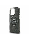 Karl Lagerfeld Karl Lagerfeld IML K&CH Heads Repeated Logo MagSafe Zadný Kryt pre iPhone 16 Pro Max Black