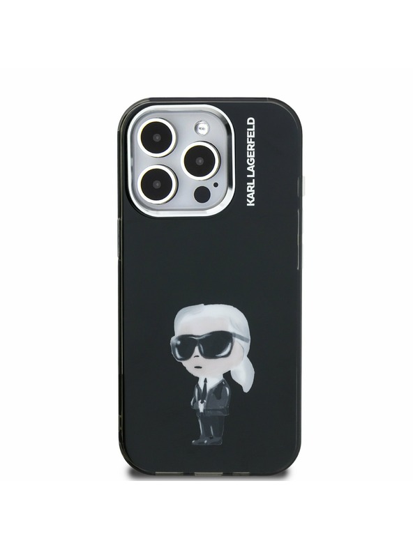Karl Lagerfeld Karl Lagerfeld IML Akvarel Karl Zadný Kryt pre iPhone 15 Pro Black