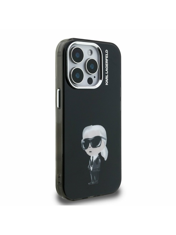 Karl Lagerfeld Karl Lagerfeld IML Akvarel Karl Zadný Kryt pre iPhone 15 Pro Black