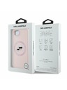 Karl Lagerfeld Karl Lagerfeld Tekutý Silikón K&CH Heads MagSafe Zadný Kryt pre iPhone 16e Pink