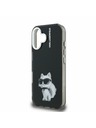 Karl Lagerfeld Karl Lagerfeld IML Akvarel Choupette Zadný Kryt pre iPhone 16 Black