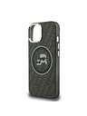 Karl Lagerfeld Karl Lagerfeld IML K&CH Heads Repeated Logo MagSafe Zadný Kryt pre iPhone 15 Black