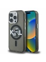Karl Lagerfeld Karl Lagerfeld IML Trblietavý Karl and Choupette Sketch MagSafe Zadný Kryt pre iPhone 15 Pro Black