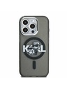 Karl Lagerfeld Karl Lagerfeld IML Trblietavý Karl and Choupette Sketch MagSafe Zadný Kryt pre iPhone 15 Pro Black