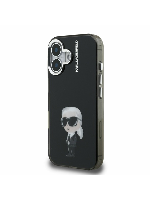 Karl Lagerfeld Karl Lagerfeld IML Akvarel Karl Zadný Kryt pre iPhone 16 Black