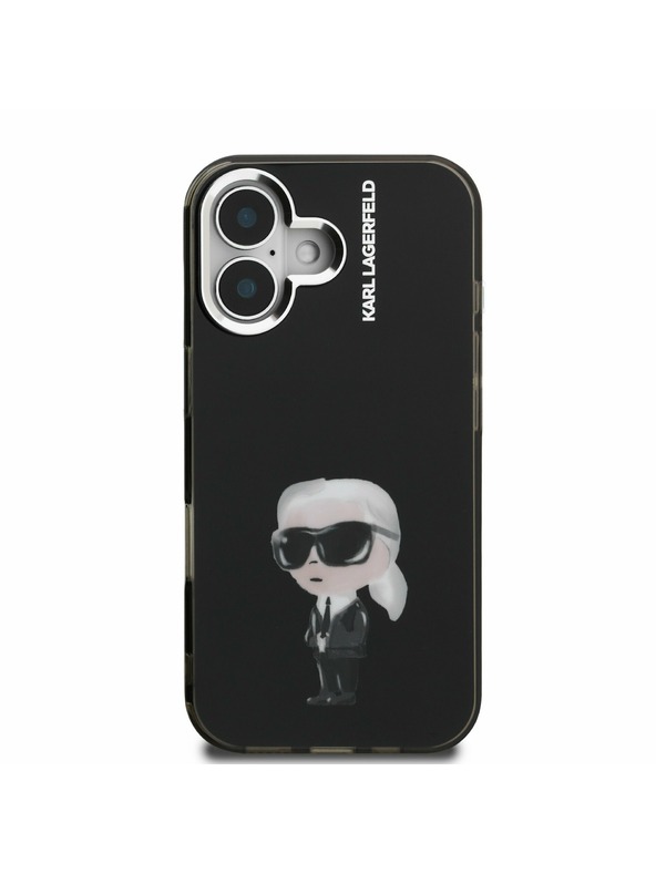 Karl Lagerfeld Karl Lagerfeld IML Akvarel Karl Zadný Kryt pre iPhone 16 Black