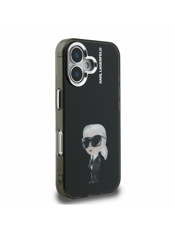 Karl Lagerfeld Karl Lagerfeld IML Akvarel Karl Zadný Kryt pre iPhone 16 Black