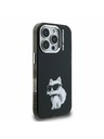 Karl Lagerfeld Karl Lagerfeld IML Akvarel Choupette Zadný Kryt pre iPhone 16 Pro Max Black