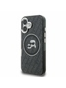 Karl Lagerfeld Karl Lagerfeld IML K&CH Heads Repeated Logo MagSafe Zadný Kryt pre iPhone 16 Black