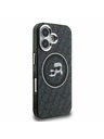 Karl Lagerfeld Karl Lagerfeld IML K&CH Heads Repeated Logo MagSafe Zadný Kryt pre iPhone 16 Black