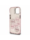 Karl Lagerfeld Karl Lagerfeld IML Multi K&CH Hlavy Zadný kryt pre iPhone 15 Ružový