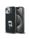Karl Lagerfeld Karl Lagerfeld IML Akvarel Karl Zadný kryt pre iPhone 15 Čierny