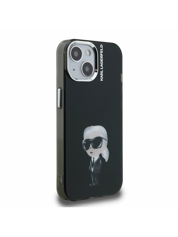 Karl Lagerfeld Karl Lagerfeld IML Akvarel Karl Zadný kryt pre iPhone 15 Čierny