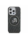Karl Lagerfeld Karl Lagerfeld IML K&CH Hlavy Opakované Logo MagSafe Zadný kryt pre iPhone 16 Pro Čierny