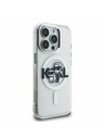 Karl Lagerfeld Karl Lagerfeld IML Trblietavý Karl a Choupette Náčrt MagSafe Zadný kryt pre iPhone 15 Pro Max Priehľadný