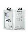 Karl Lagerfeld Karl Lagerfeld IML Trblietavý Karl a Choupette Náčrt MagSafe Zadný kryt pre iPhone 15 Pro Max Priehľadný