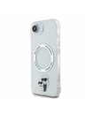 Karl Lagerfeld Karl Lagerfeld IML Karl a Choupette MagSafe Zadný kryt pre iPhone 16e Priehľadný