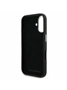 Karl Lagerfeld Karl Lagerfeld Zrnitý PU K&CH Hlavy Zadný kryt pre iPhone 16 Čierny