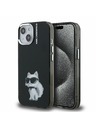 Karl Lagerfeld Karl Lagerfeld IML Akvarel Choupette Zadný kryt pre iPhone 15 Čierny