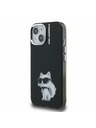 Karl Lagerfeld Karl Lagerfeld IML Akvarel Choupette Zadný kryt pre iPhone 15 Čierny