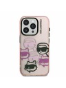 Karl Lagerfeld Karl Lagerfeld IML Multi K&CH Hlavy Zadný kryt pre iPhone 15 Pro Max Ružový