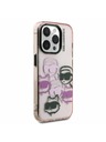 Karl Lagerfeld Karl Lagerfeld IML Multi K&CH Hlavy Zadný kryt pre iPhone 15 Pro Max Ružový