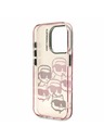 Karl Lagerfeld Karl Lagerfeld IML Multi K&CH Hlavy Zadný kryt pre iPhone 15 Pro Max Ružový